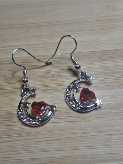 Boucles d'oreilles lune