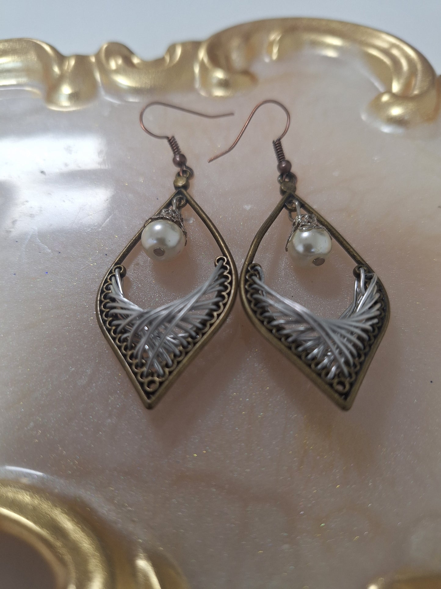 Boucles d'oreilles tressées