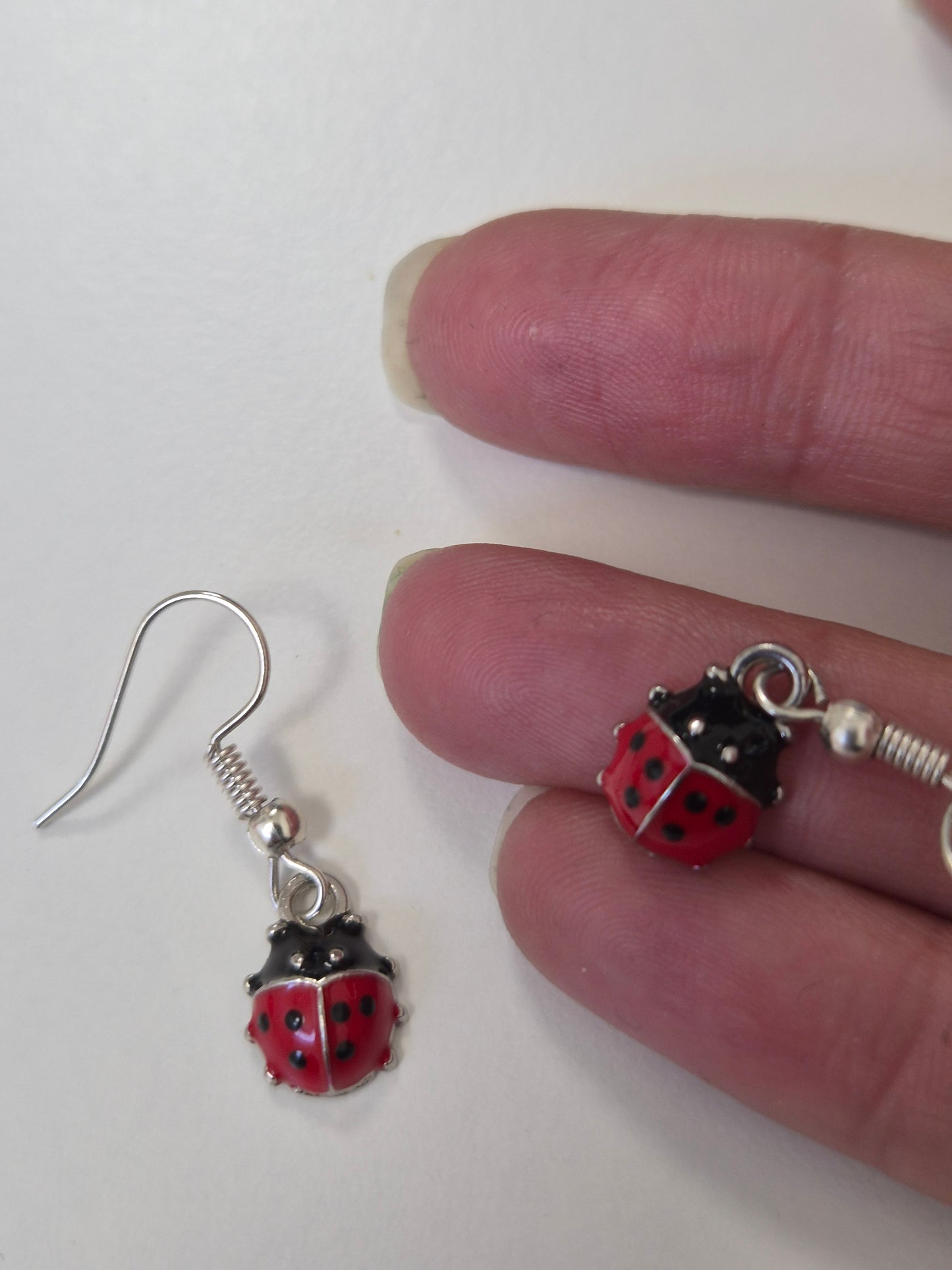 Boucles d'oreilles coccinelle 🐞
