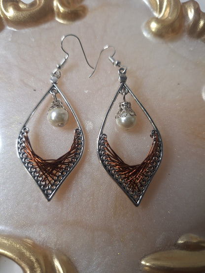 Boucles d'oreilles tressées