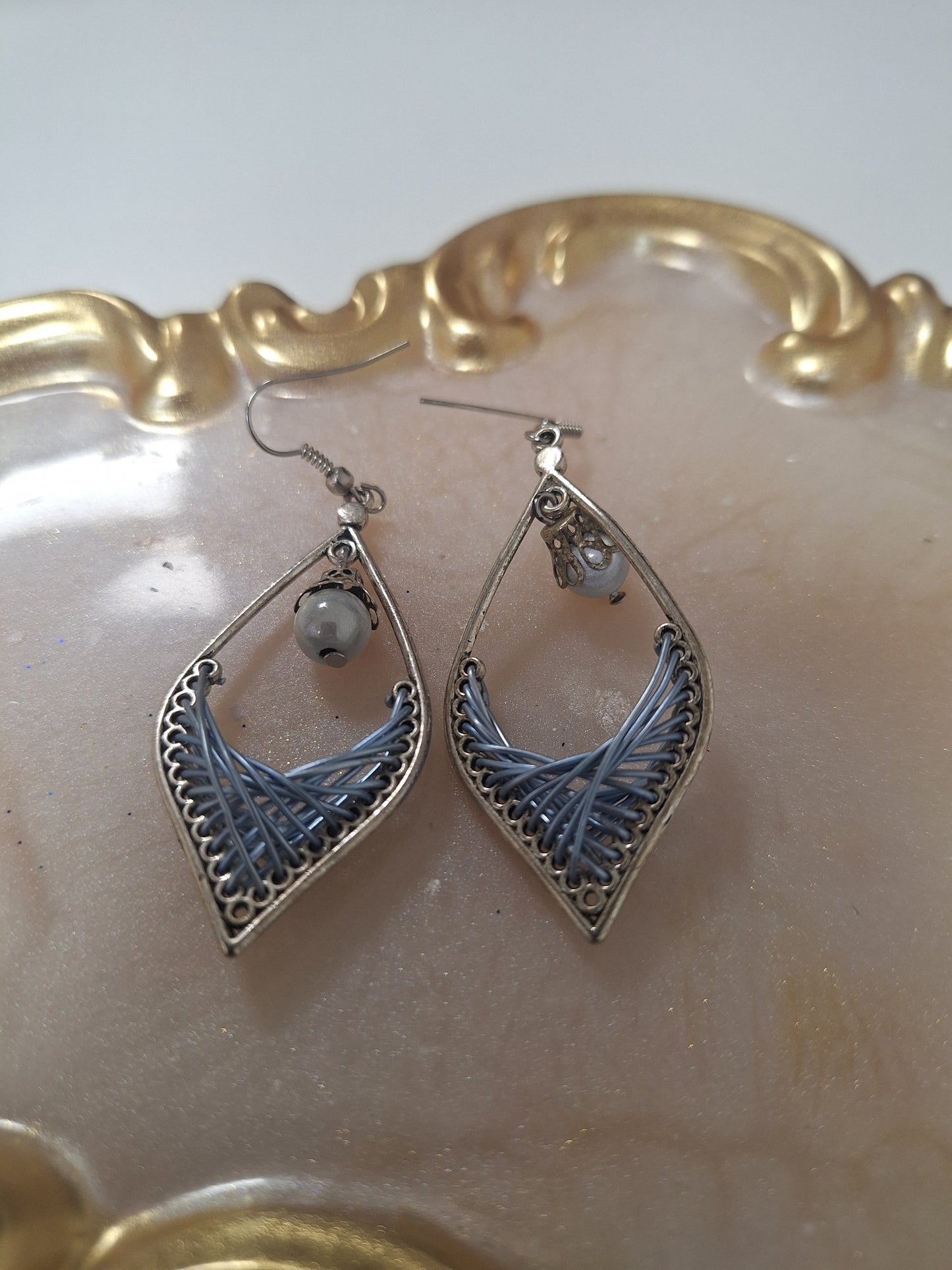 Boucles d'oreilles tressées