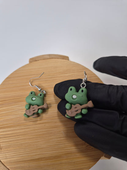 Boucles d'oreilles grenouille