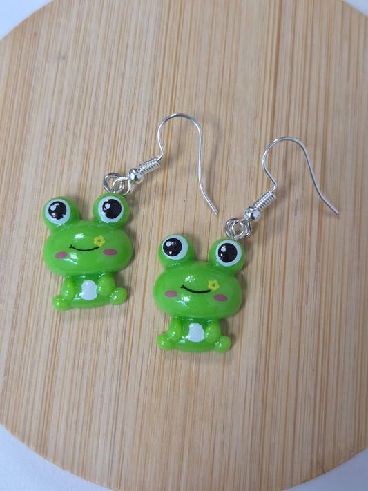 Boucles d oreille grenouille