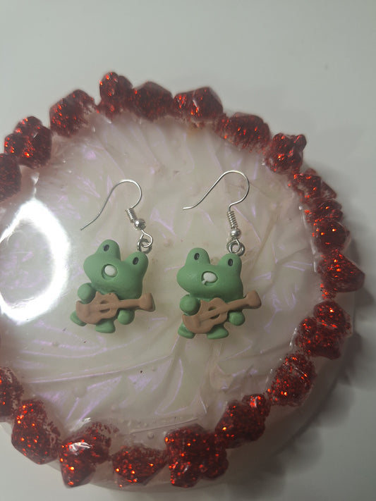 Boucles d'oreilles grenouille