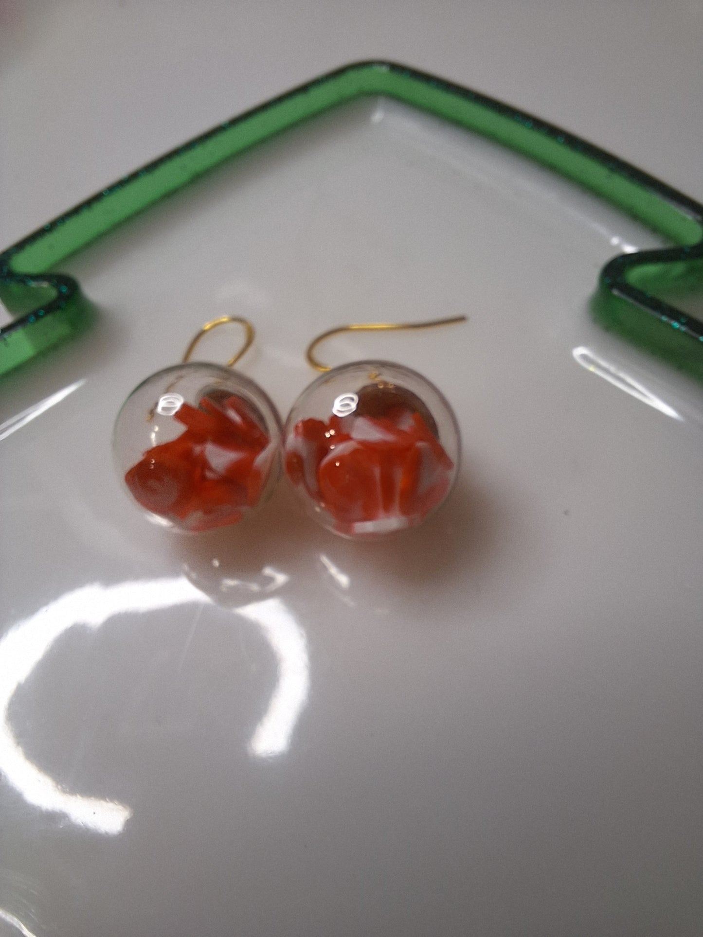 Boucles d oreilles globe fruit