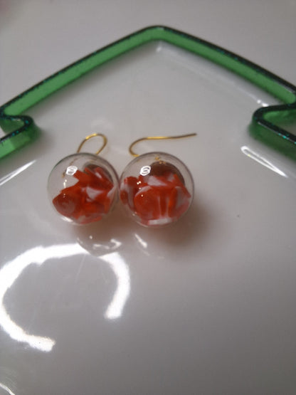 Boucles d oreilles globe fruit