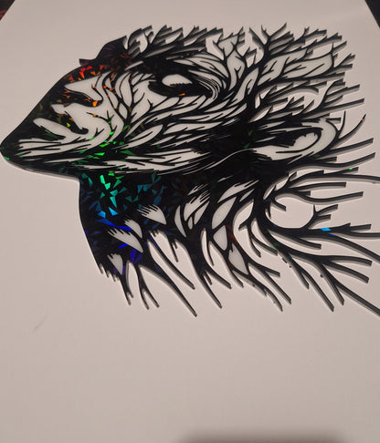 Deco murale visage