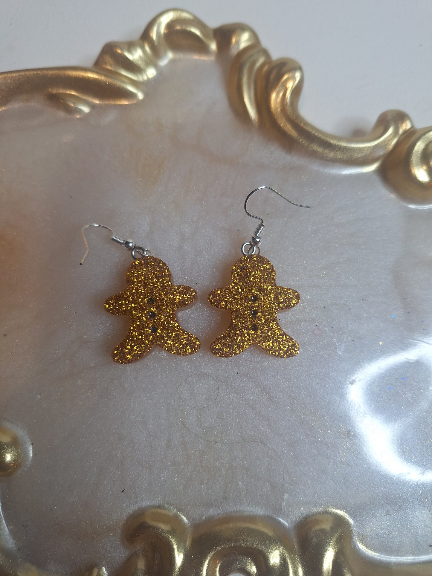 Boucles d'oreilles pain d épices