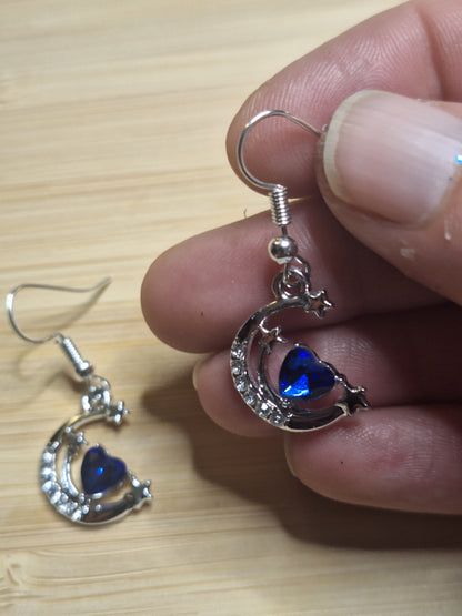 Boucles d'oreilles lune