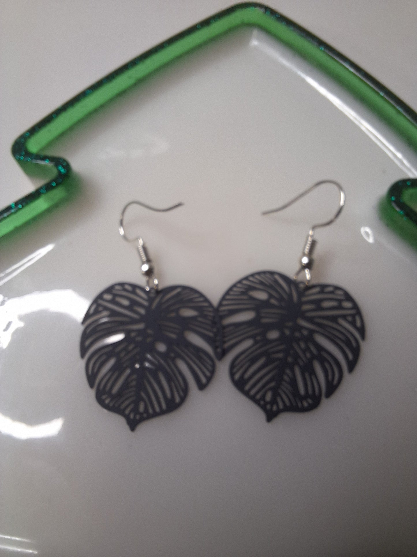 Boucles d'oreilles feuille