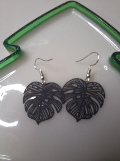 Boucles d'oreilles feuille