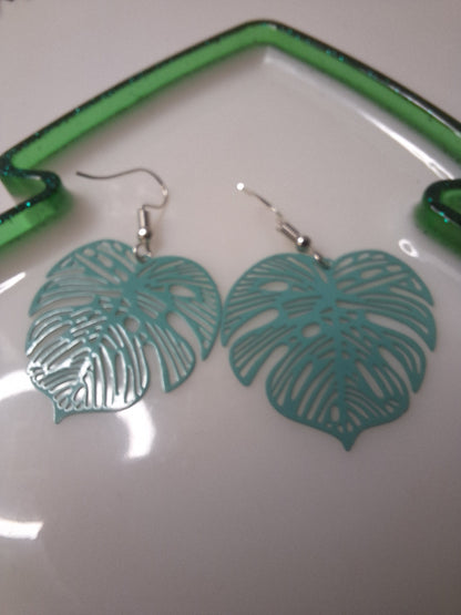 Boucles d'oreilles feuille