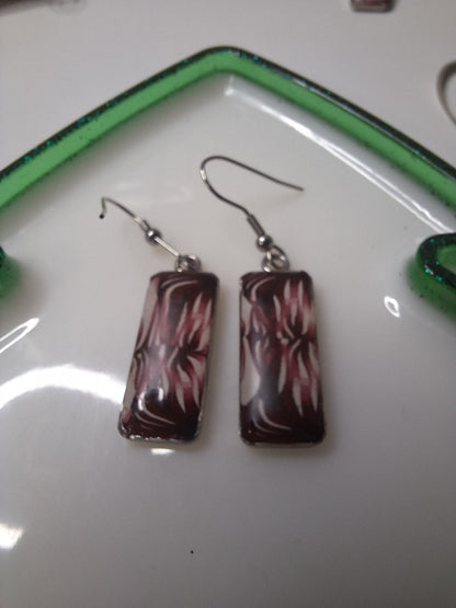 Boucles d'oreilles rectangle