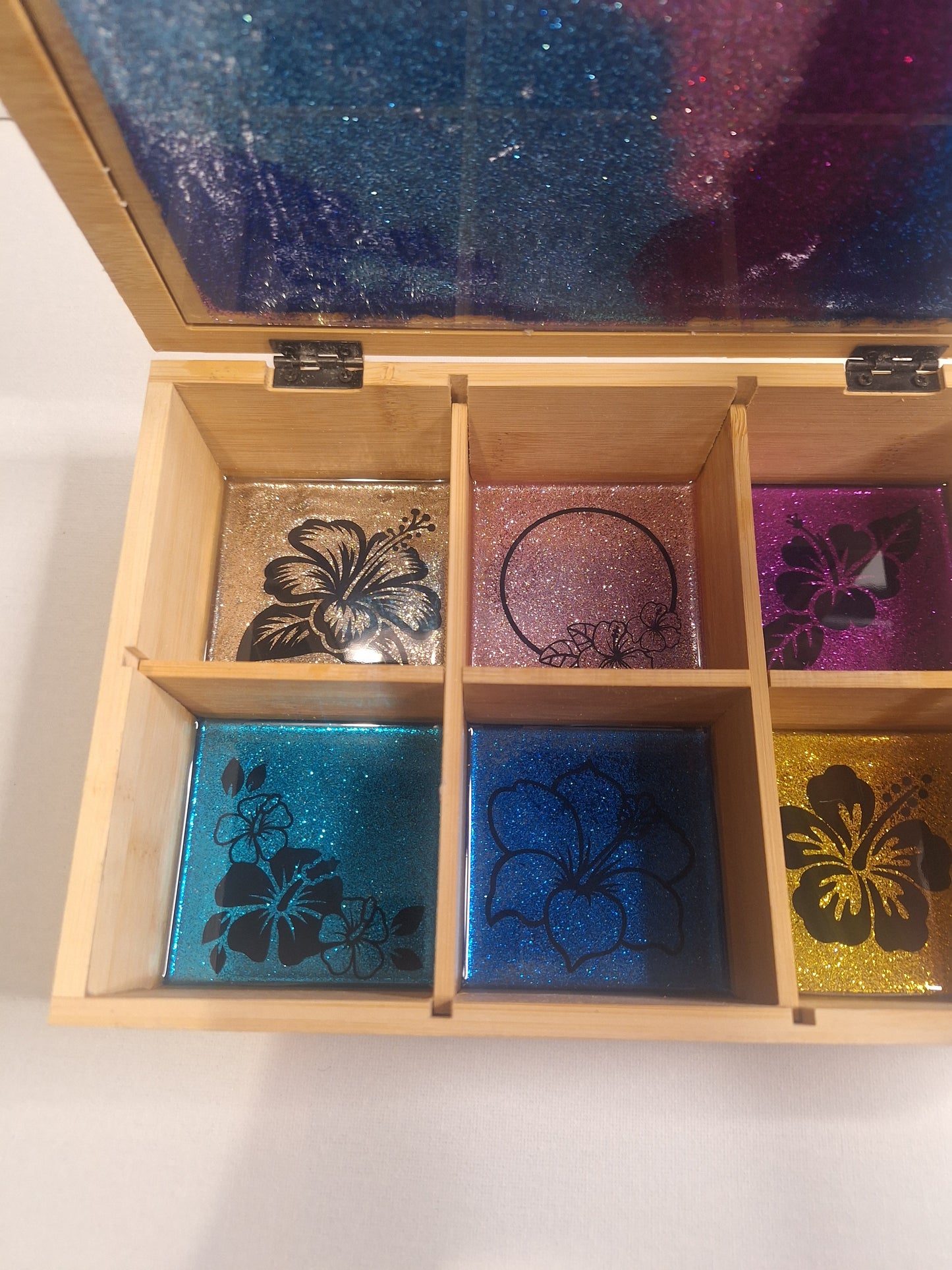 Boite de rangement hibiscus