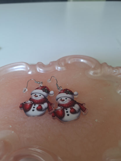 Boucles d'oreilles bonhomme de Noël