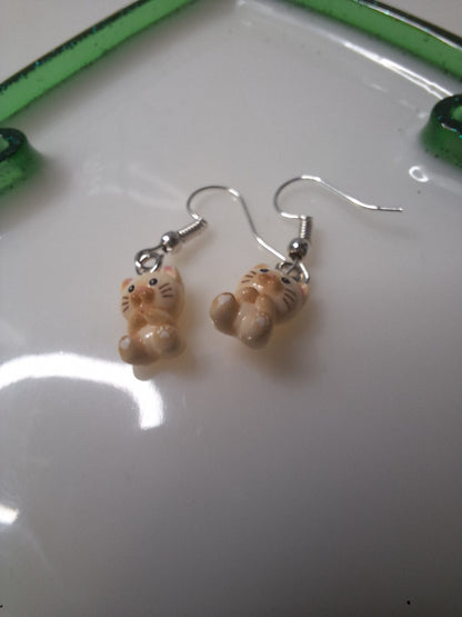 Boucles d oreilles bébé chat