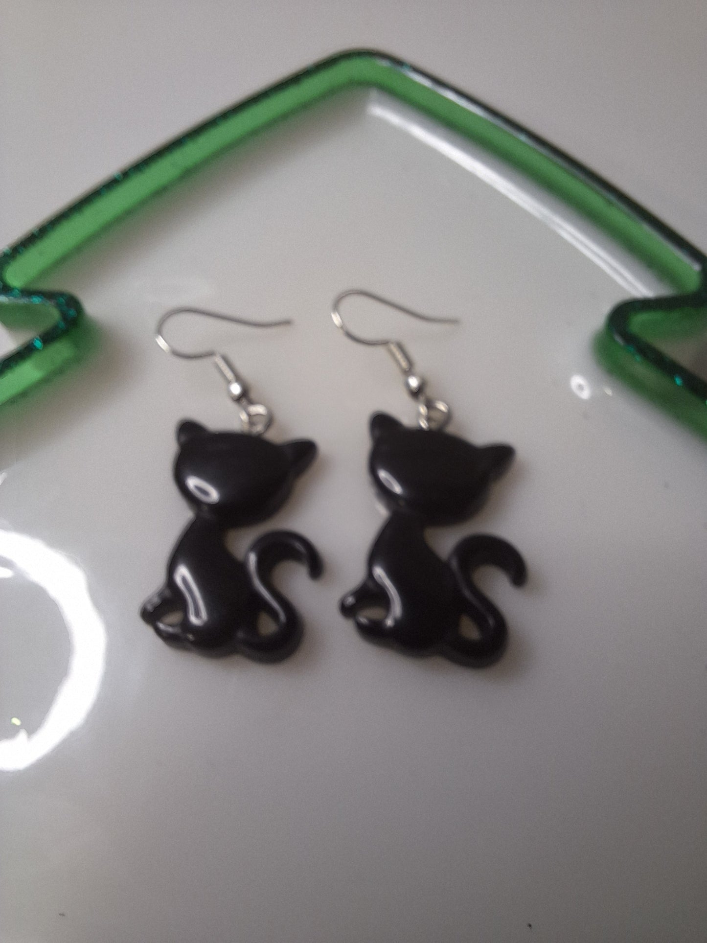 Boucles d'oreilles chat