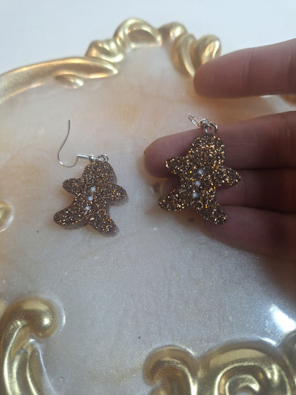 Boucles d'oreilles pain d épices