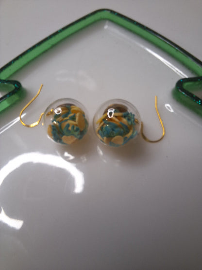 Boucles d oreilles globe fruit