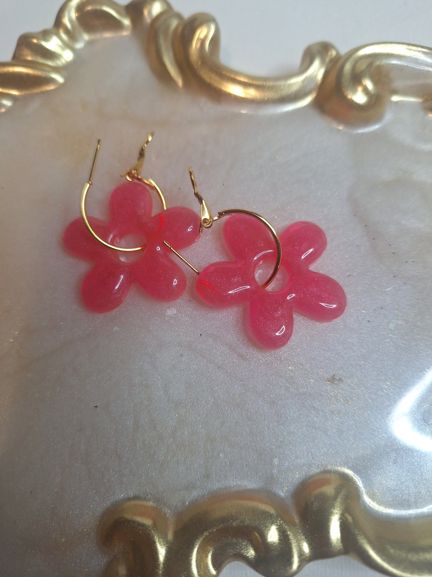 Boucles d oreilles 5 pétales