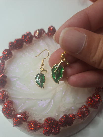 Boucles d'oreilles feuille