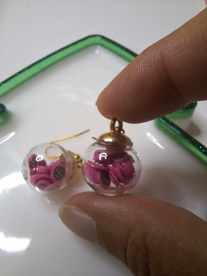 Boucles d oreilles globe fruit