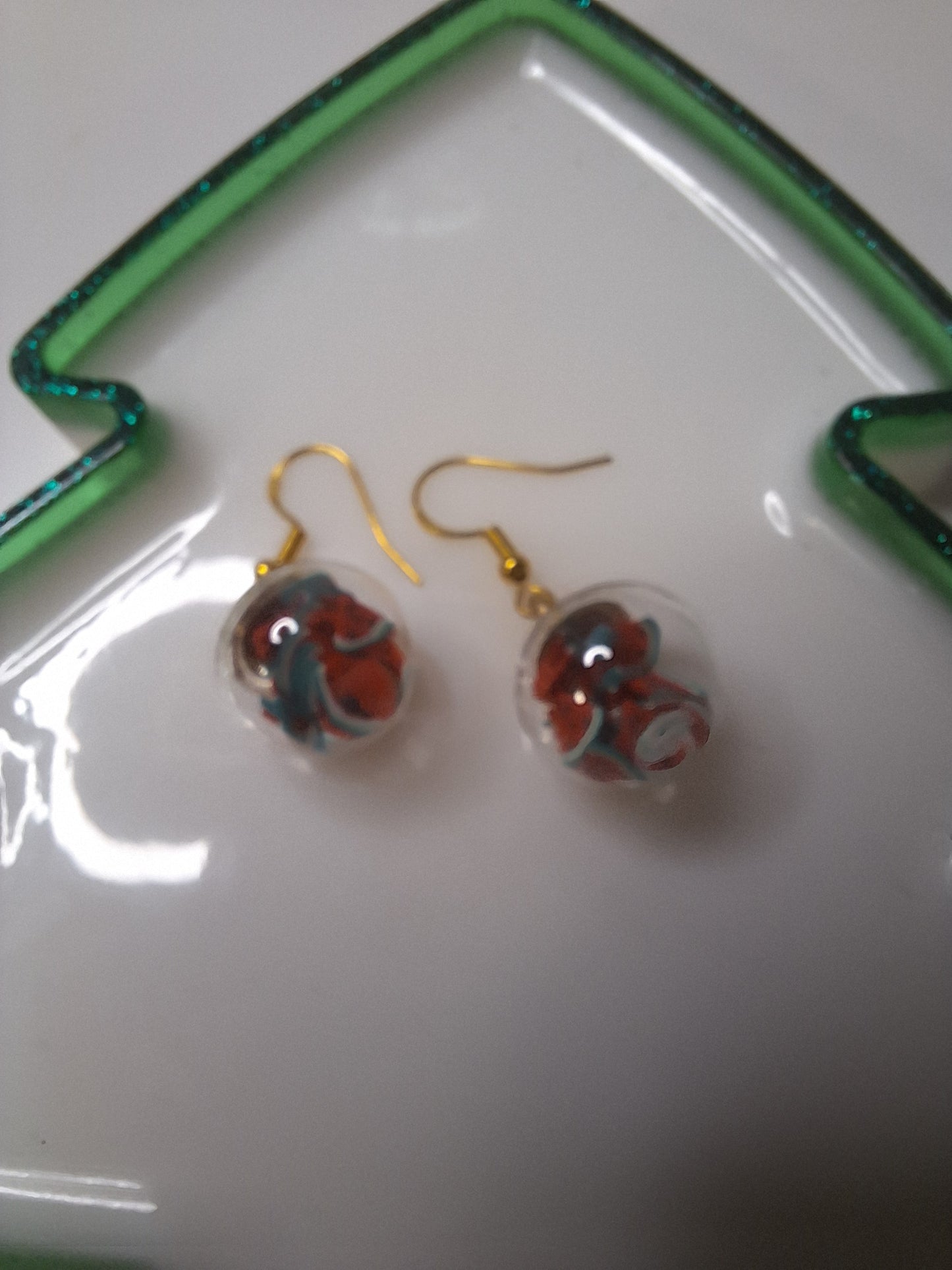 Boucles d oreilles globe fruit