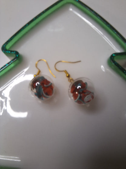 Boucles d oreilles globe fruit