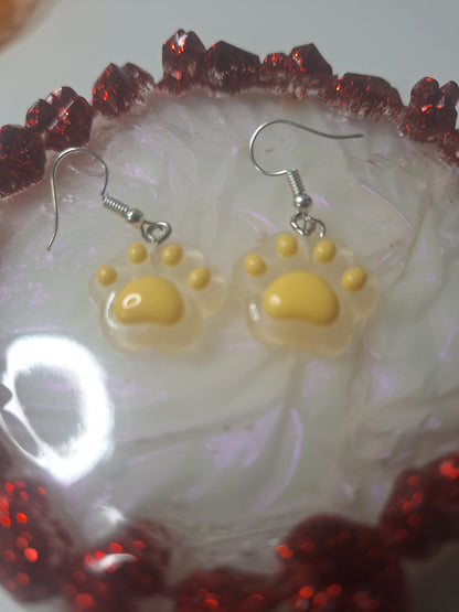Boucles d'oreilles patte de chat