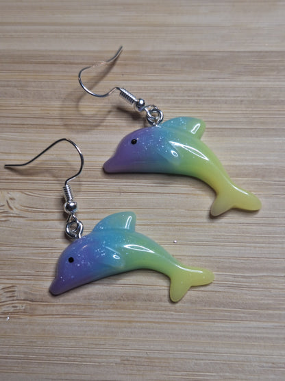 Boucles d'oreilles dauphin