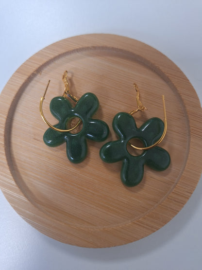 Boucles d oreilles 5 pétales