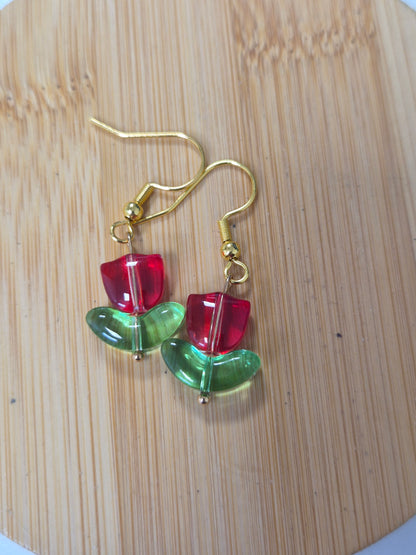Boucles d'oreilles tulipe 🌷