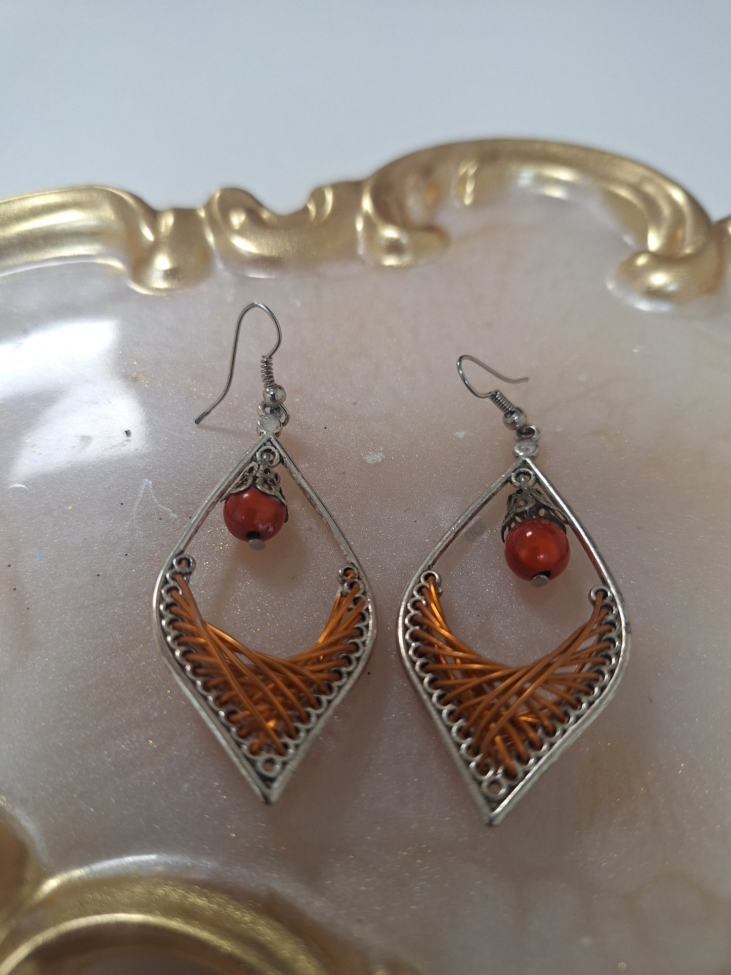 Boucles d'oreilles tressées