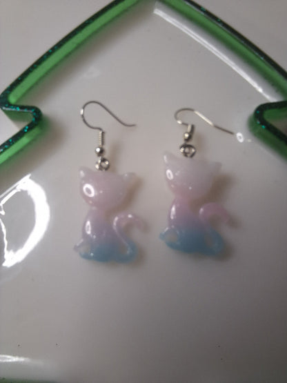 Boucles d'oreilles chat