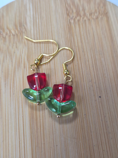 Boucles d'oreilles tulipe 🌷