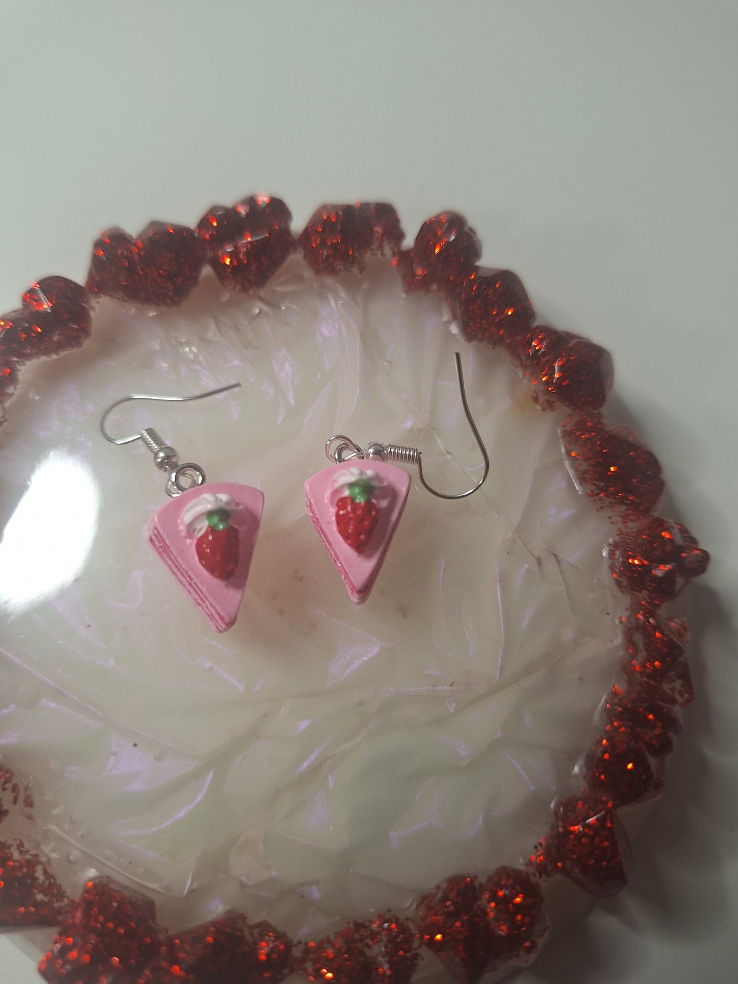 Boucles d'oreilles part de gâteau 🥮