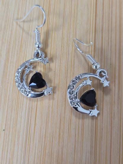 Boucles d'oreilles lune