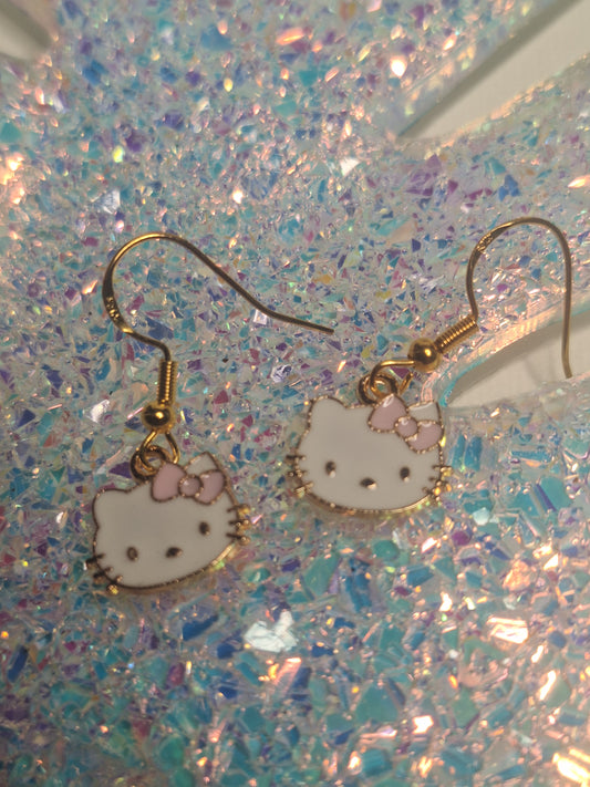 Boucle d oreille hello kitty