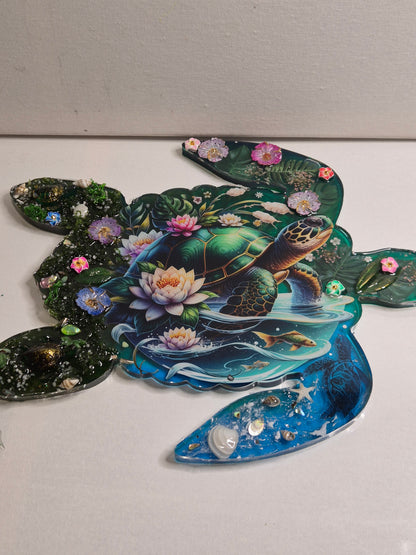 Plateau decoratif tortue
