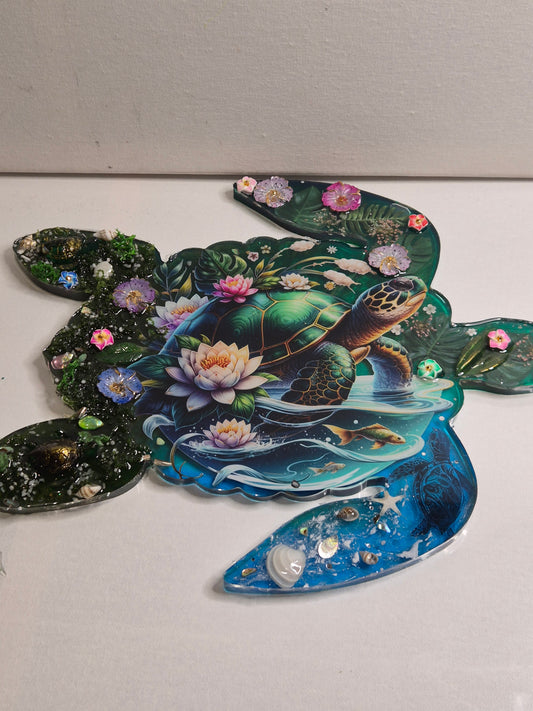 Plateau decoratif tortue