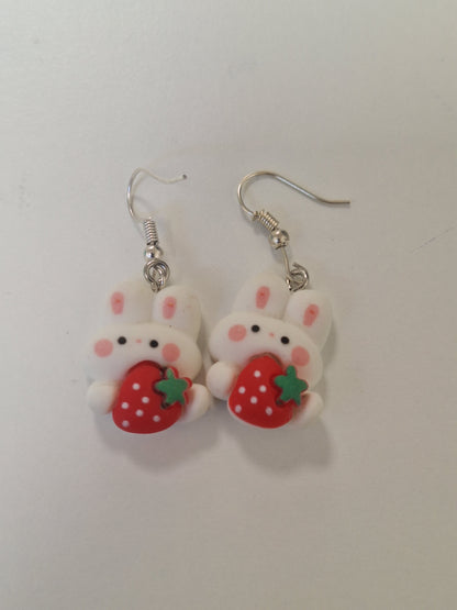 Boucles d'oreilles lapin