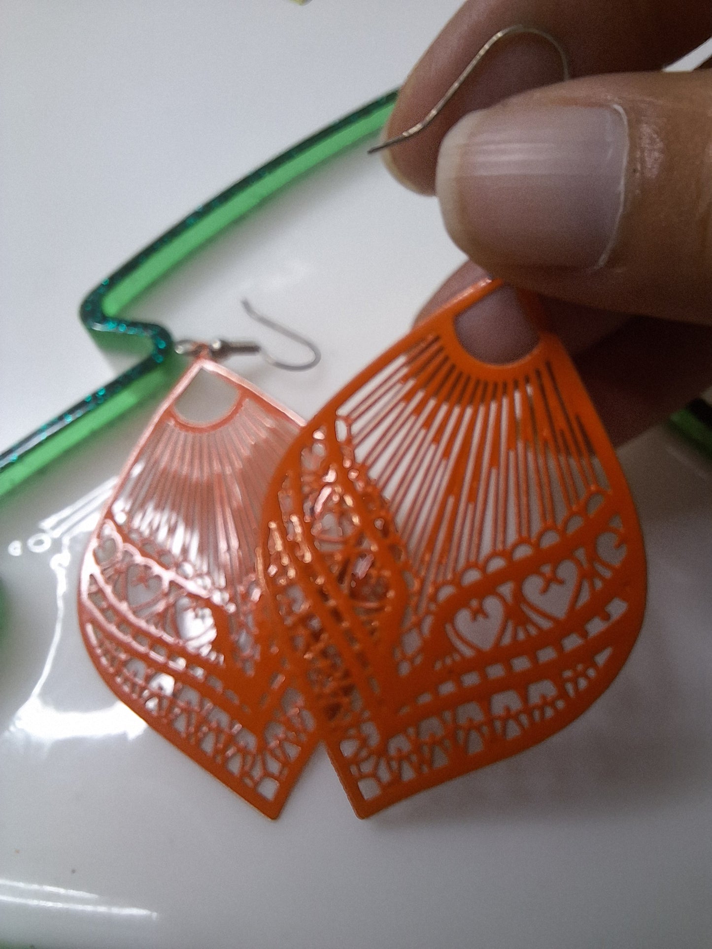 Boucles d oreilles estampe