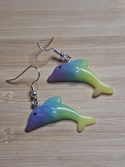 Boucles d'oreilles dauphin