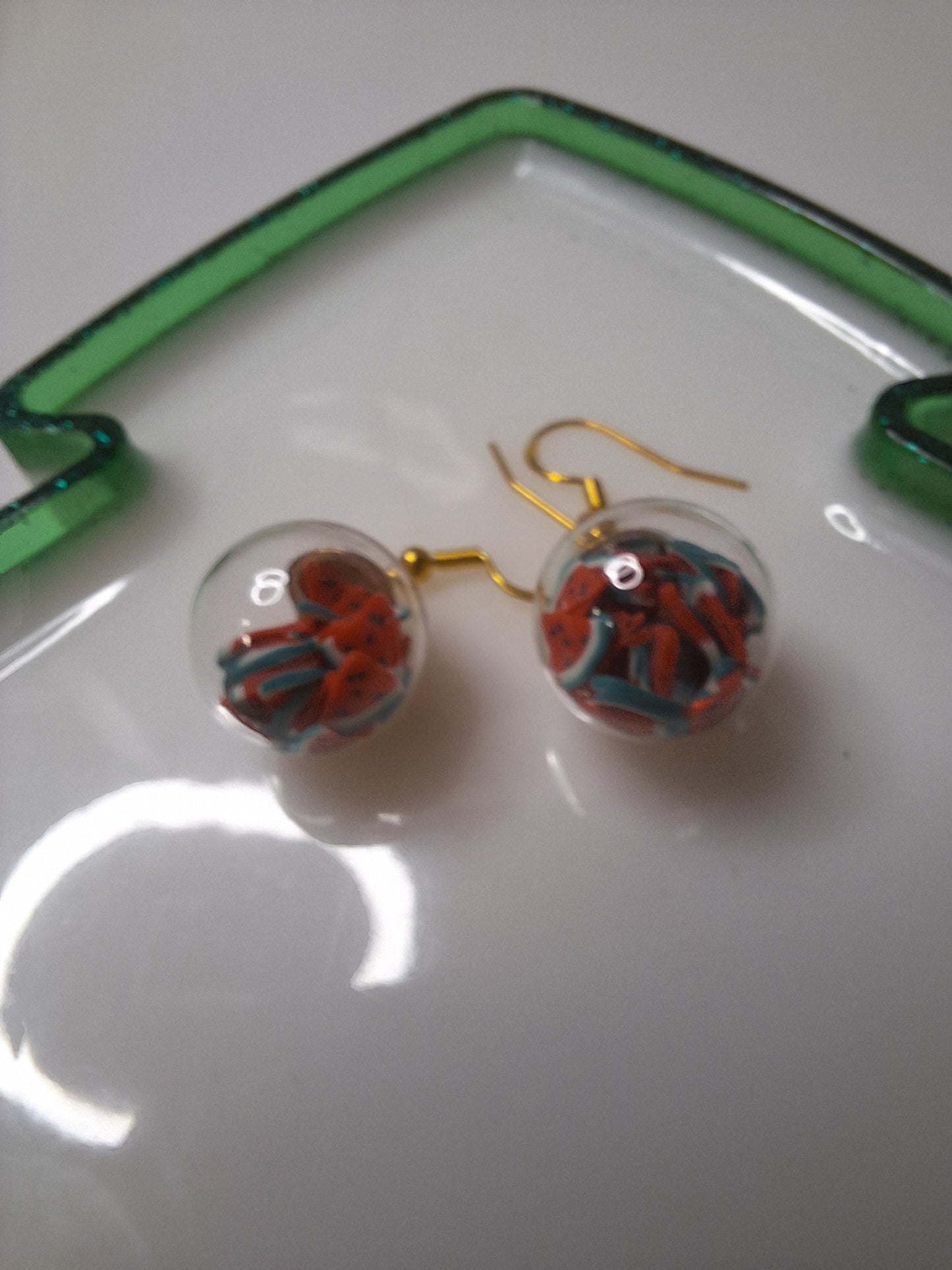 Boucles d oreilles globe fruit