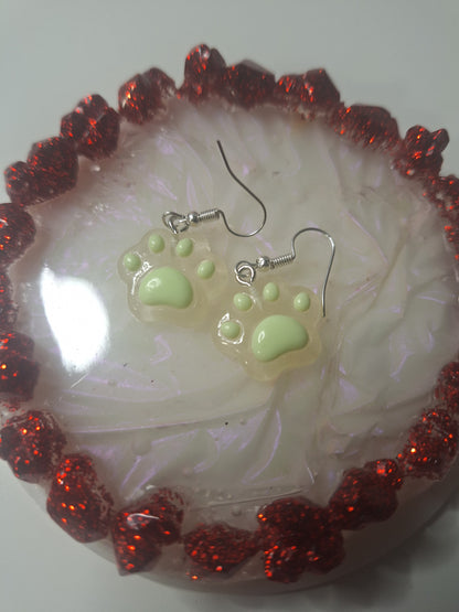 Boucles d'oreilles patte de chat