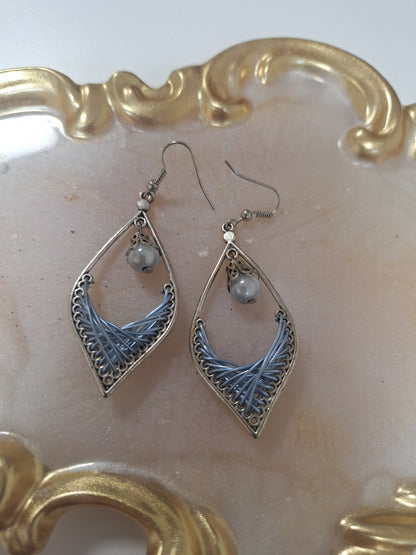 Boucles d'oreilles tressées