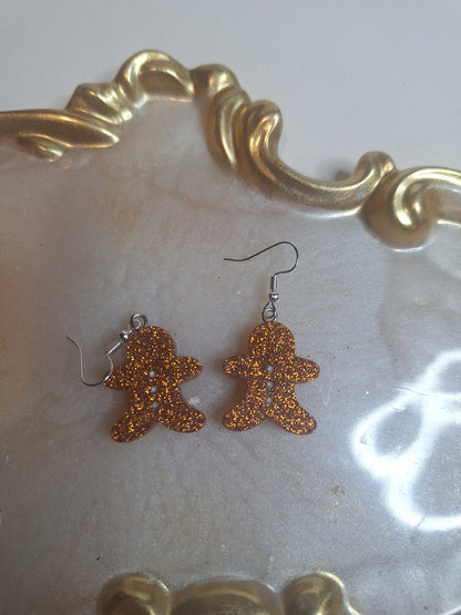 Boucles d'oreilles pain d épices