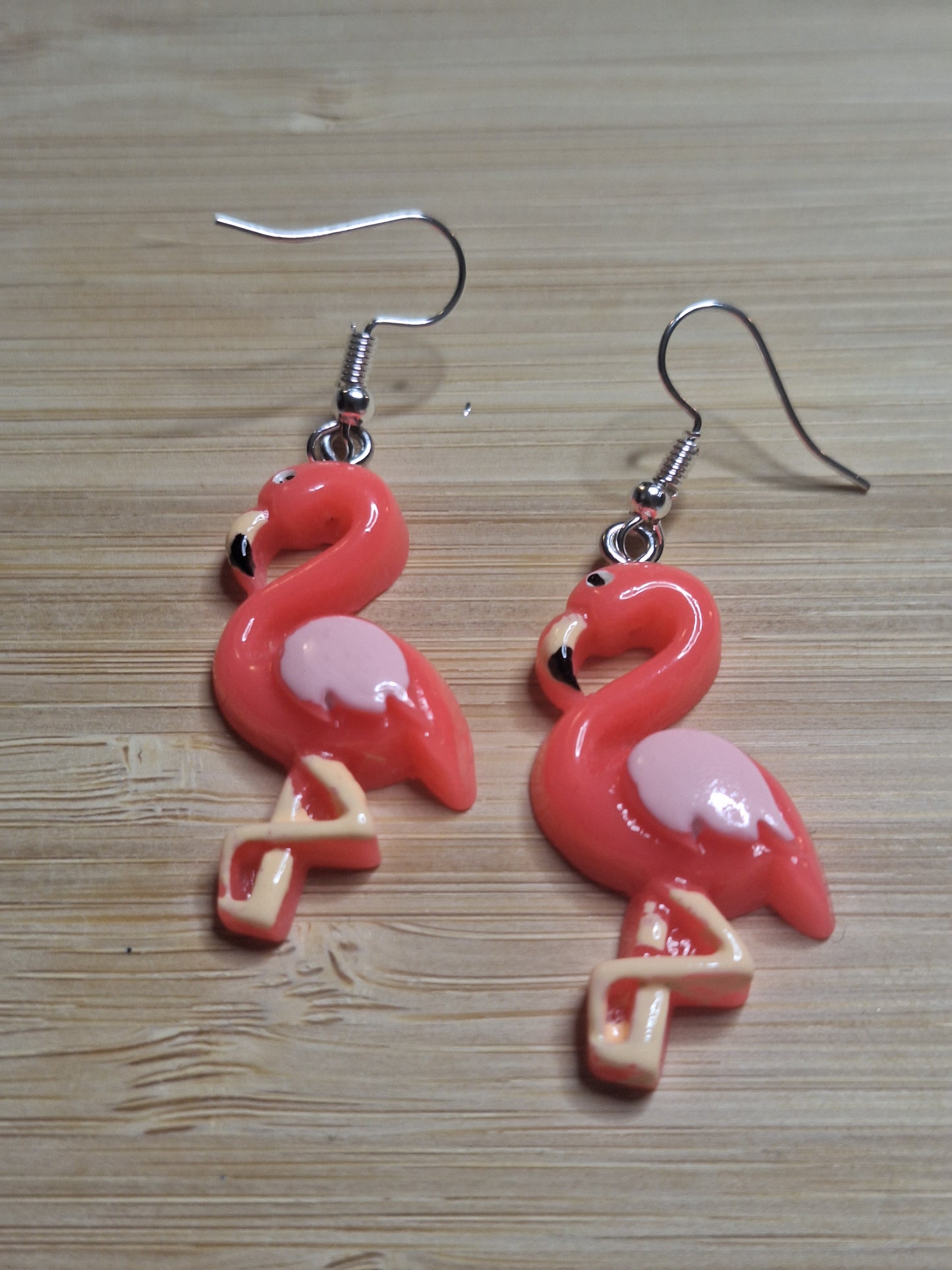 Boucles d'oreilles flamant rose
