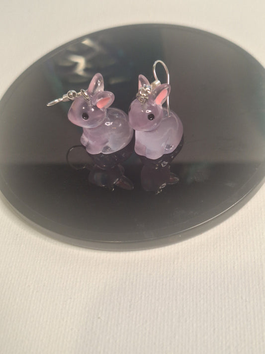 Boucle d oreille lapin