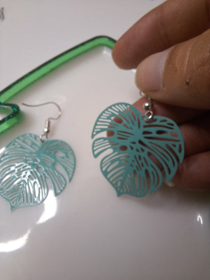 Boucles d'oreilles feuille